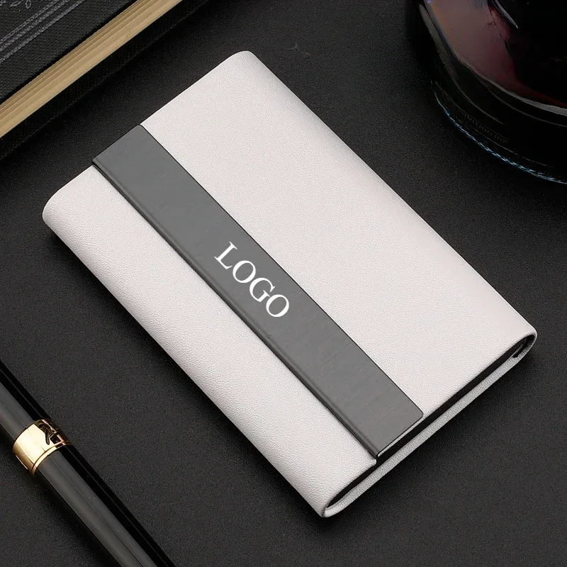 Personalized Name Box - Custom Logo Superfiber PU Leather Business