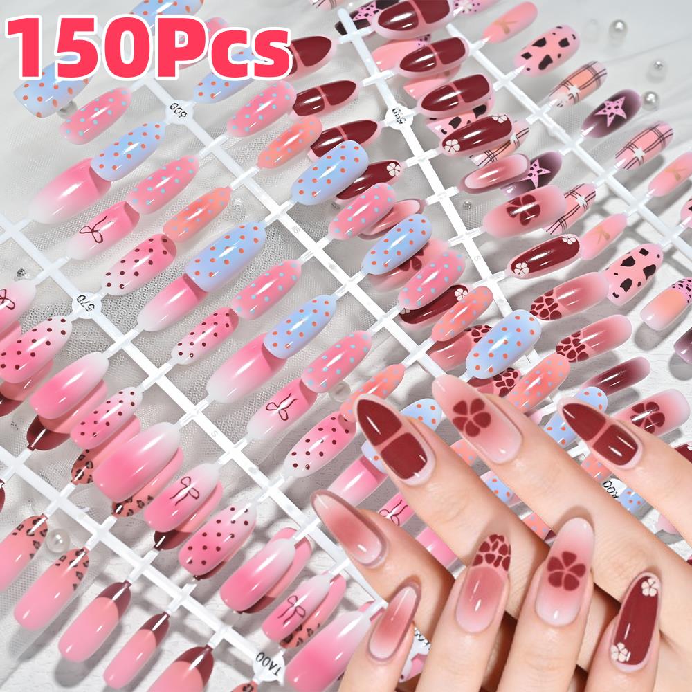 150Pcs Pink Blue Ombre Leopard - огляд і ціна Pressed Flower Art