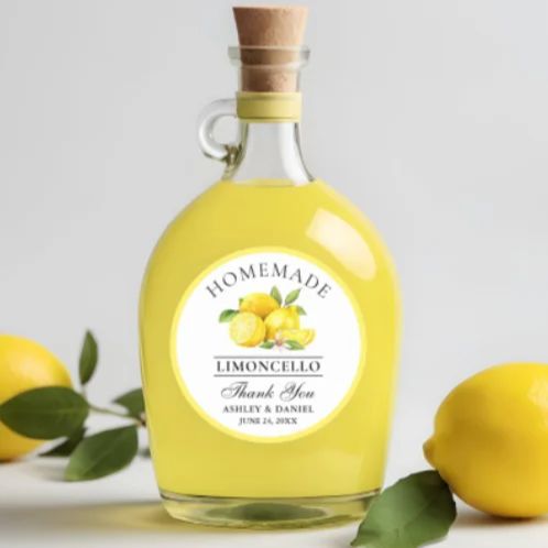 Custom Lemon Wedding Thank You - огляд і ціна Personalised Candle Label