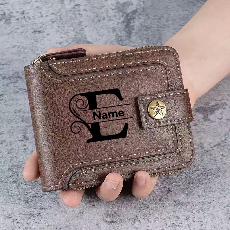 Men's Custom Wallet - Personal - огляд і ціна Personalized Name Box