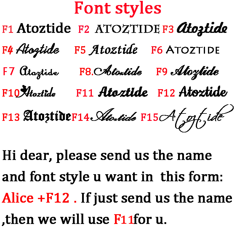 Atoztide Custom 1-2 Names Brac - огляд і ціна Personalized Name Box