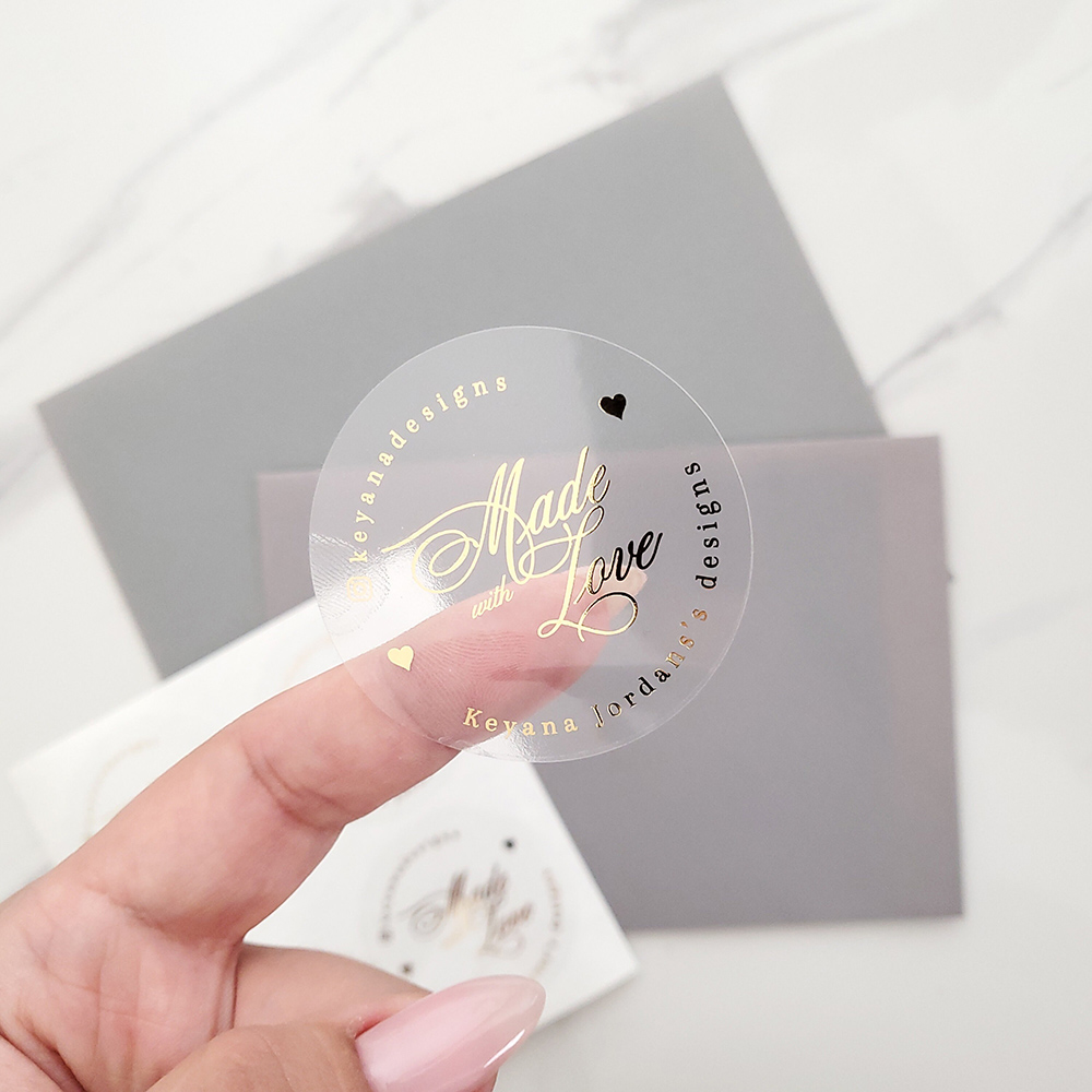 Custom 50pcs Round Gold Foil C - огляд і ціна Personalised Candle Label
