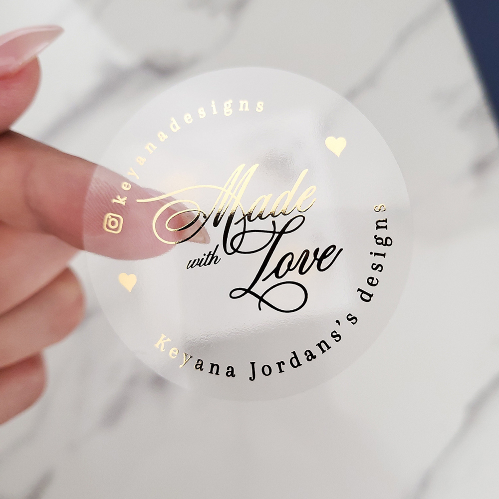 Custom 50pcs Round Gold Foil C - огляд і ціна Personalised Candle Label
