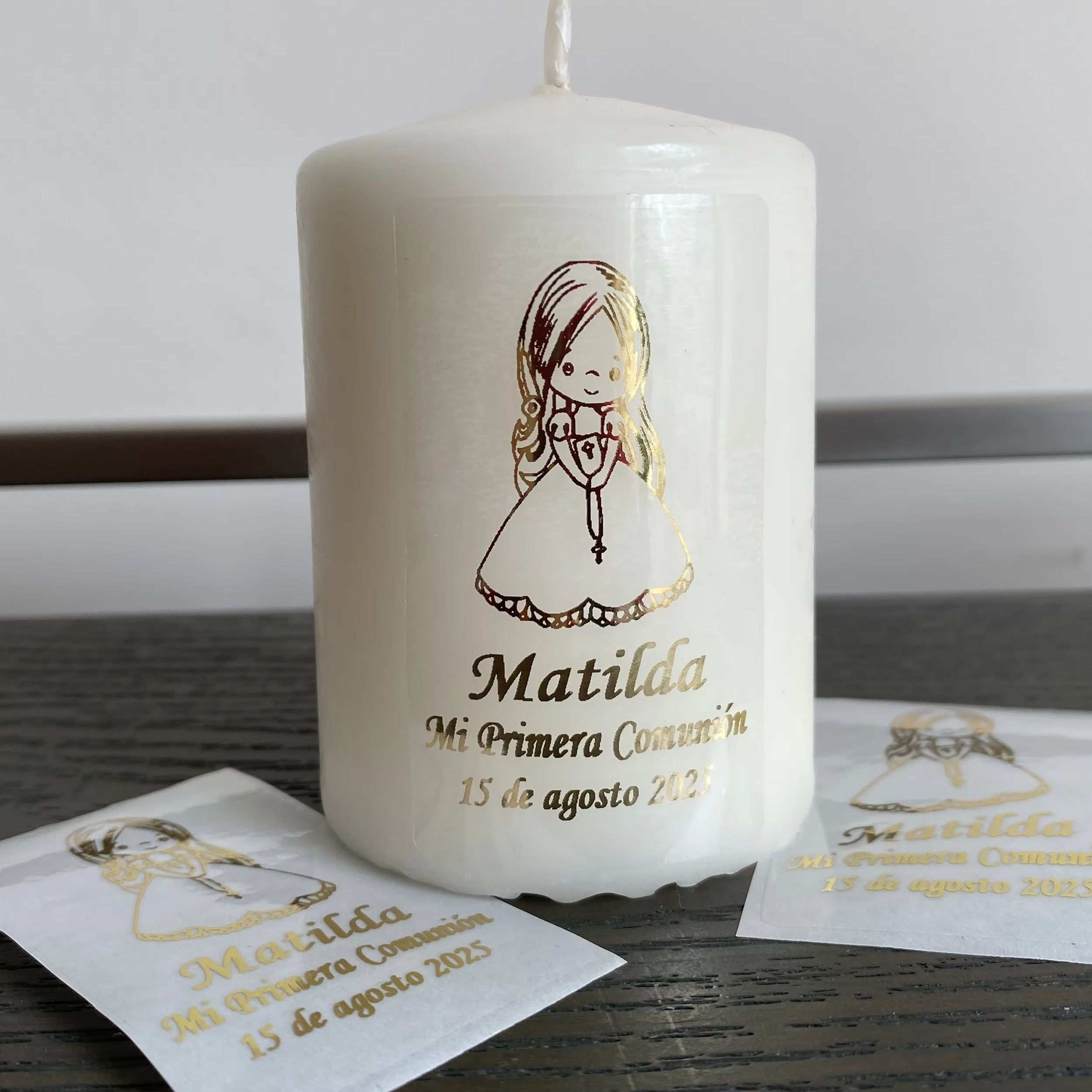 Girls Mi Primera Comunion Pers - огляд і ціна Personalised Candle Label