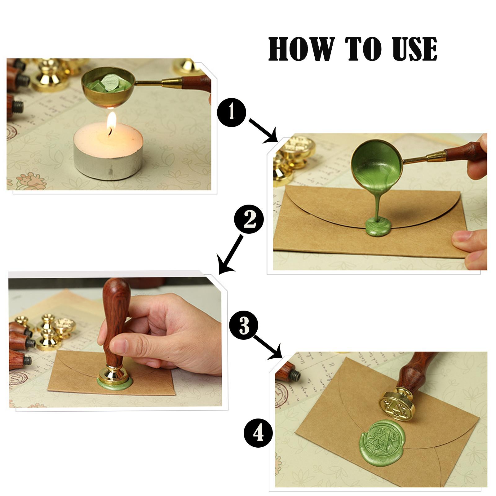 Wooden Handle Letter Seal Wax  - огляд і ціна Wax Seal Letter Kit