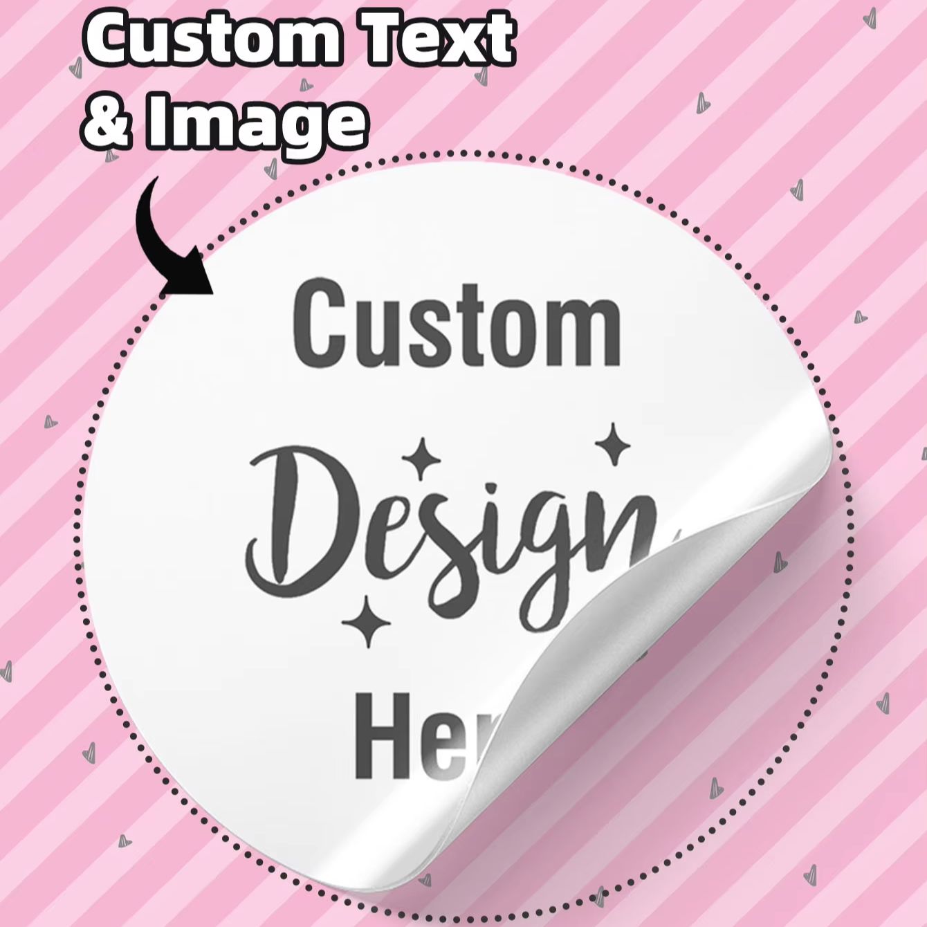 3/5/6CM Custom Waterproof Roun - огляд і ціна Personalised Candle Label