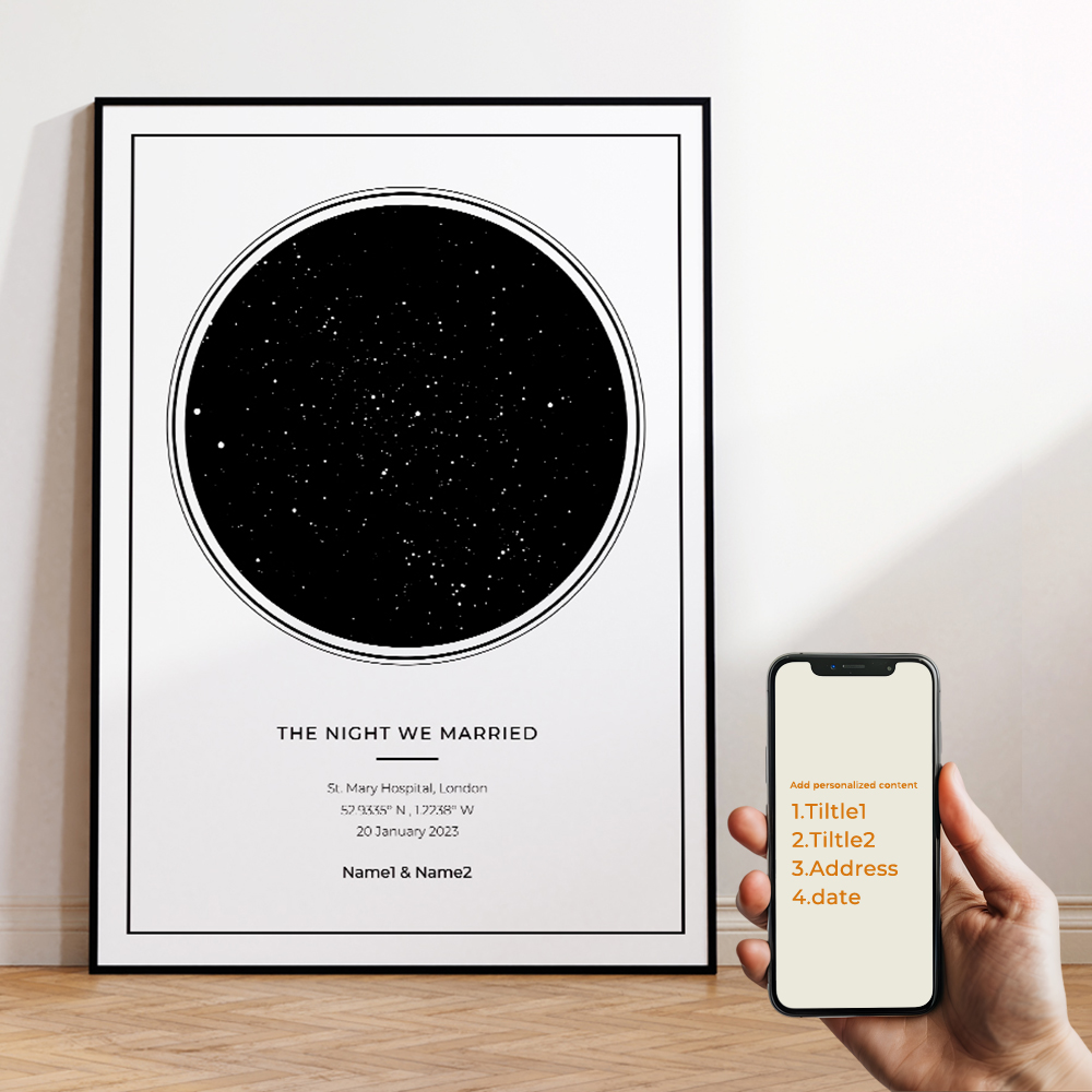 Modern Custom Personalized Nig - огляд і ціна Custom Star Map