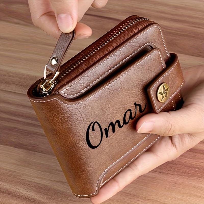 Custom Name Men's Wallet Gift  - огляд і ціна Personalized Name Box
