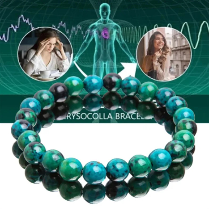 Chrysocolla Malachite Bracelet - огляд і ціна Coordinates Bracelet