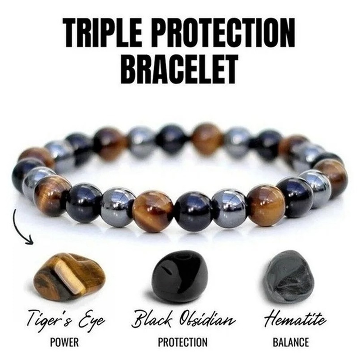 Man Bracelets Magnetic Hematit - огляд і ціна Coordinates Bracelet